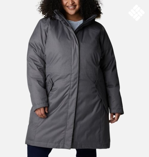 Columbia Juniper Ridge Omni-Heat Infinity Down Parka Jakker Dame Mørke Grå | Plus Size 28954I